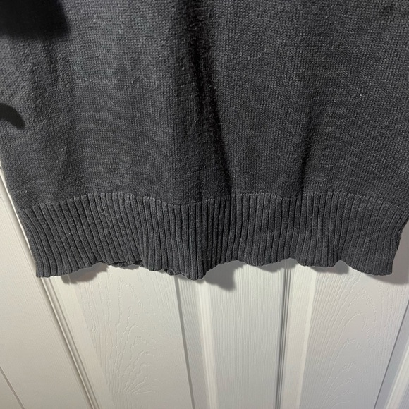 Style & Co Gray Grey Sweater Dress Buttons Accent Size M - Picture 6 of 9